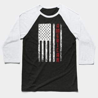 Vintage American Flag Baseball T-Shirt